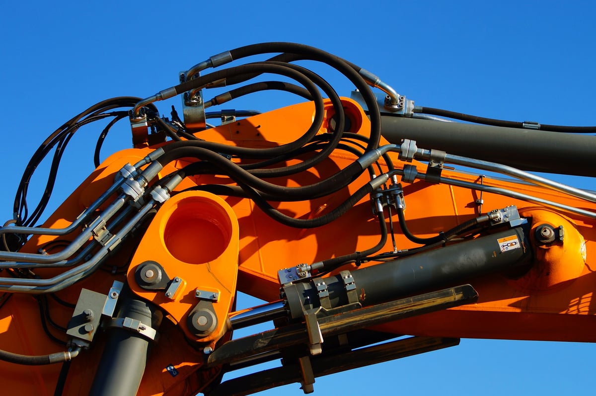 Detail of hydraulic system of construction machine