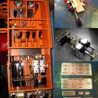 Organized toolbox with tools and electrical components