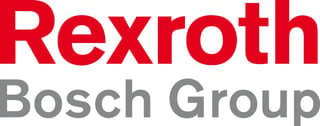Rexroth Bosch Group logo with red and gray text