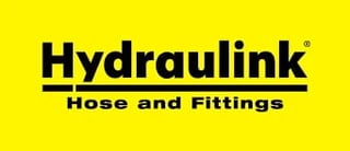 Hydraulink logo with yellow background and black text
